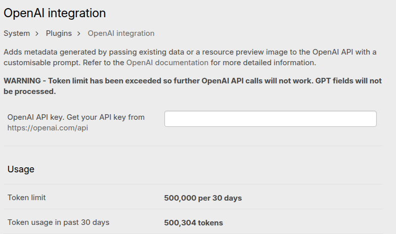 Token Monitoring and Warning