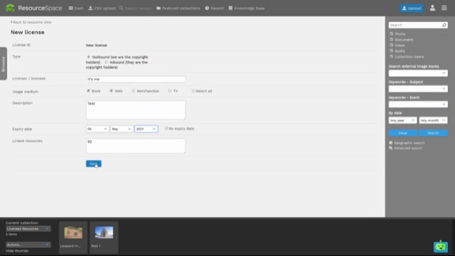 Manage resource licensing