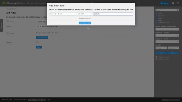 Filter which users can find certain resources