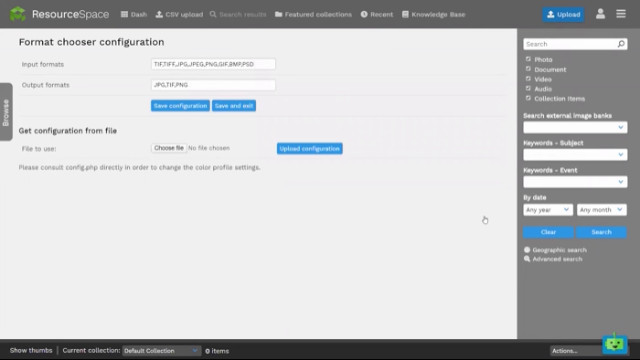 Download assets in different formats