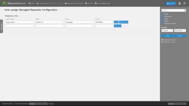 Automatically assign resource requests
