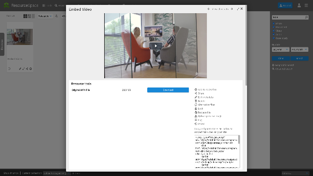 Embed video content in an external site