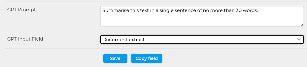 An example of a GPT configuration