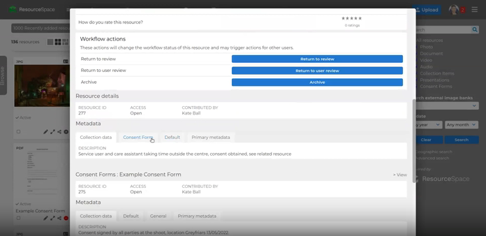 How to manage system tabs in ResourceSpace