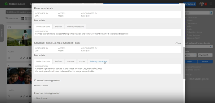 Push metadata from related resources