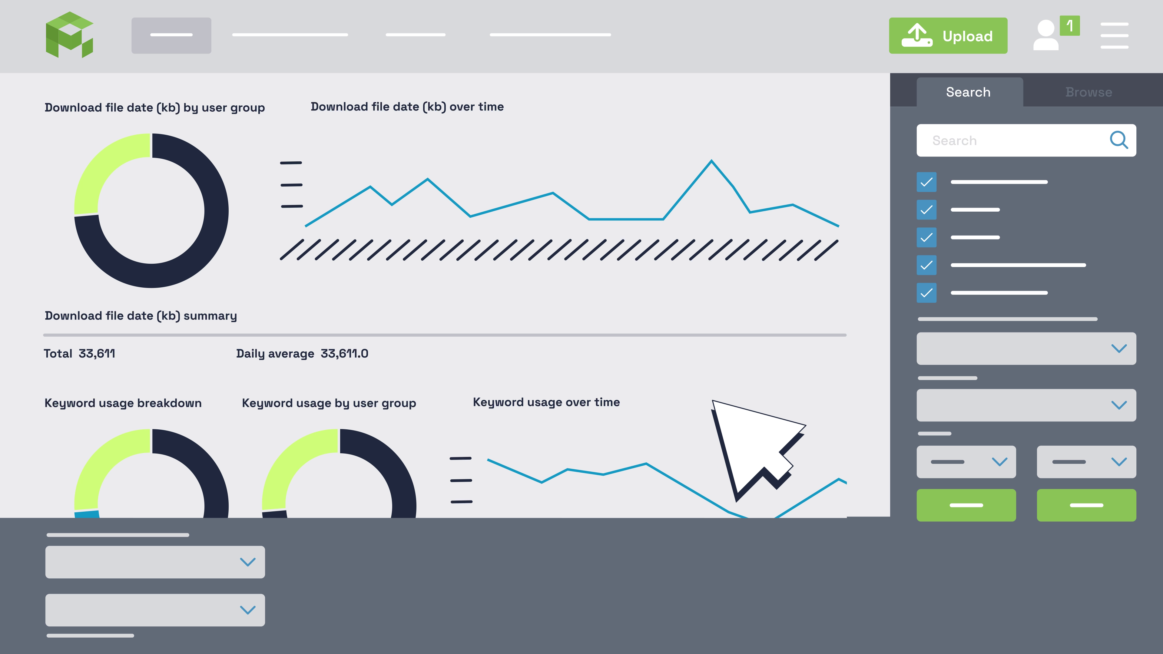 DAM reporting in ResourceSpace